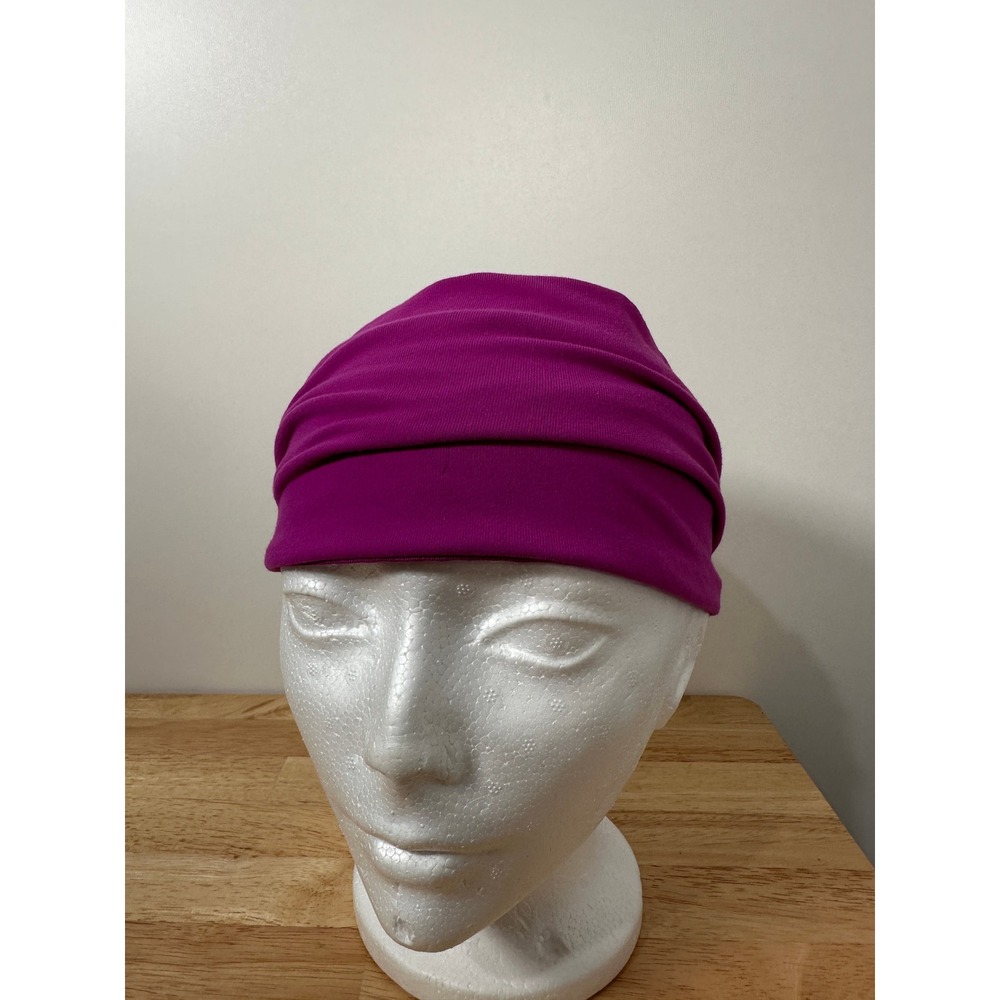 Lululemon Bang Buster Headband Purple Solid Wide Yoga Running Athletic OS - Picture 4 of 6